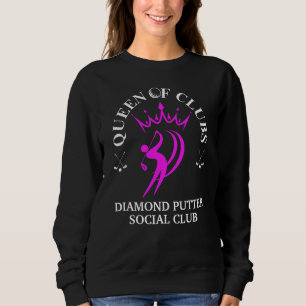 QUEEN OF CLUBS Women's Golf Customizable Sweatshirt