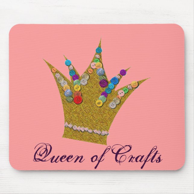 Queen of Crafts Mousepad (Front)