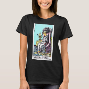 Queen Of Cups Vintage Tarot Card  Original Rider W T-Shirt