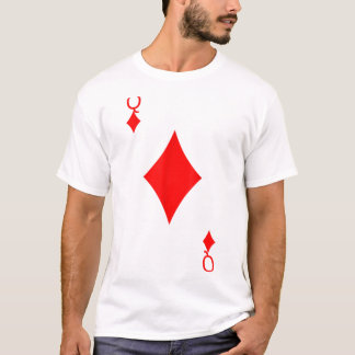 Queen of Diamonds Deck of Cards Halloween Costume T-Shirt