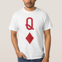 Queen of Diamonds Red Playing Card