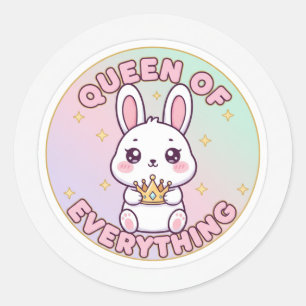 Queen of Everything  Classic Round Sticker