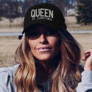 Queen Of Everything Embroidered Hat