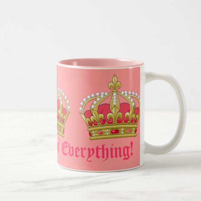 Queen of Everything! Two-Tone Coffee Mug (Right)