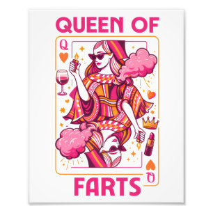 Queen Of Farts Royal Flatulence Humor Fart Photo Print