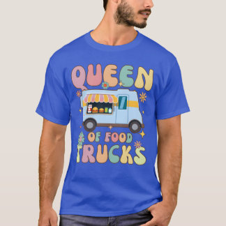 Queen Of Foodrucks Groovy Foodie girl T-Shirt