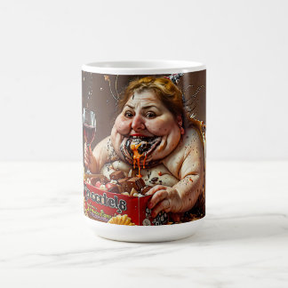 “Queen of Gluttonous Decay” Colourful Portrait Coffee Mug