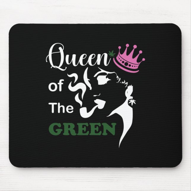 Queen Of Green Weed Of St Patricks  Mouse Pad (Front)