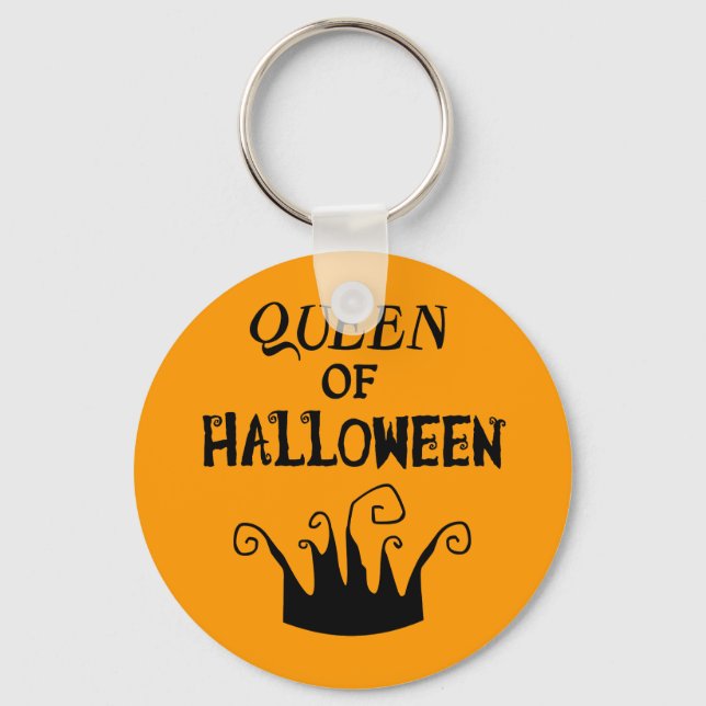 Queen of Halloween Keychain (Front)