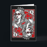 Queen Of Heart Playing Card Coffee Lover Gambling<br><div class="desc">Queen Of Heart Playing Card Coffee Lover Gambling Valentines</div>