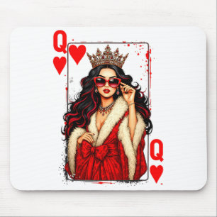 Queen Of Heart Playing Card Love Valentine Outfit Mouse Pad