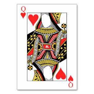 Queen of Hearts - Add Your Image Table Number