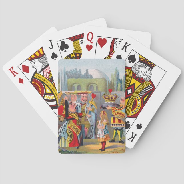 Queen of Hearts and Alice Playing Cards (Back)