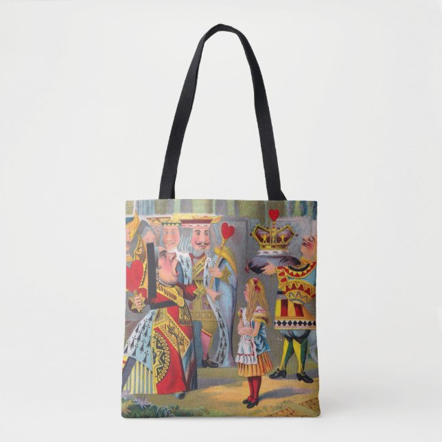 Queen of Hearts and Alice Tote Bag (Front)