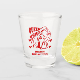 Queen of Hearts Bachelorette Party Shot Glasses