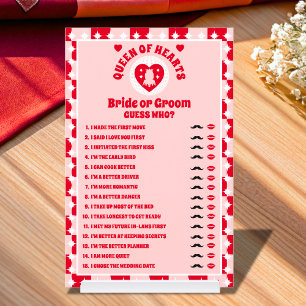 Queen Of Hearts Bride or Groom Shower Game