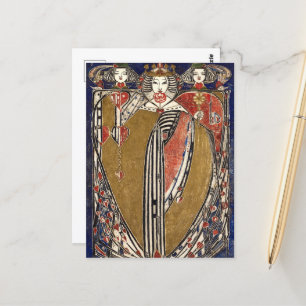 Queen of Hearts by Margaret Macdonald Mackintosh Postcard