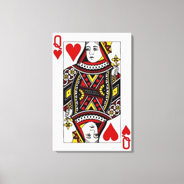 Queen of Hearts Canvas Print (Front)