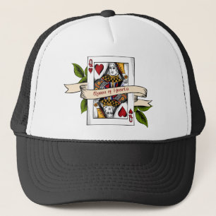 Queen of Hearts Card Trucker Hat