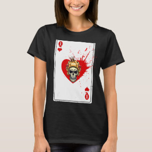 Queen Of Hearts Cards Deck Halloween Splashy Costu T-Shirt