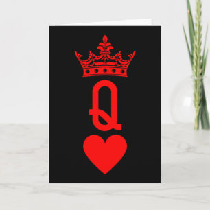 Queen Of Hearts Cards Matching Couple Saint Valent