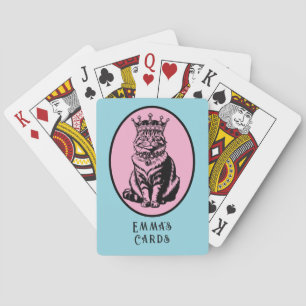 Queen of Hearts Cat Personalized Cards