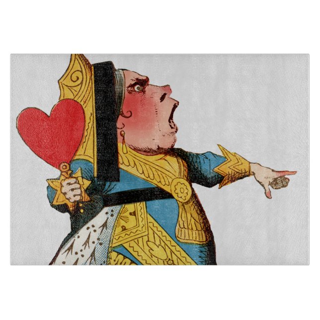 Queen of Hearts Classic Alice in Wonderland Cutting Board (Front)