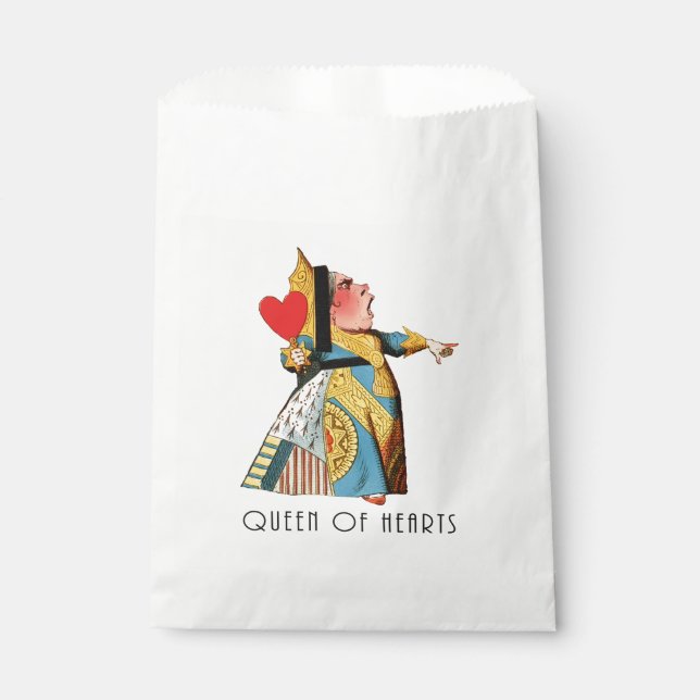 Queen of Hearts Classic Alice in Wonderland Favour Bag (Front)