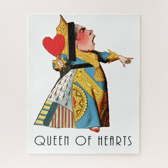 Queen of Hearts Classic Alice in Wonderland Jigsaw Puzzle (Vertical)