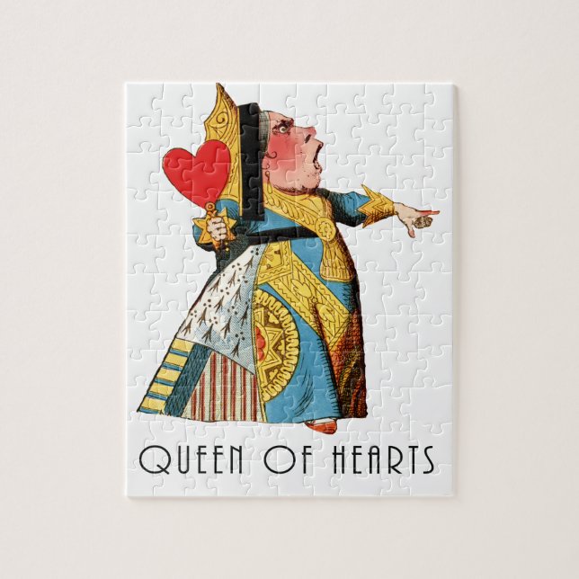 Queen of Hearts Classic Alice in Wonderland Jigsaw Puzzle (Vertical)