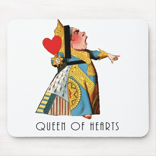 Queen of Hearts Classic Alice in Wonderland Mouse Pad (Front)