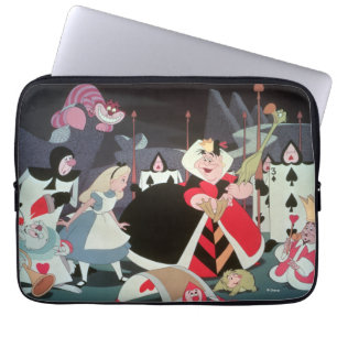 Queen of Hearts   Colorful Scene Laptop Sleeve