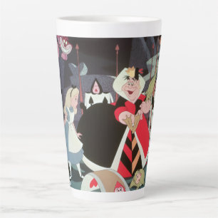 Queen of Hearts   Colorful Scene Latte Mug