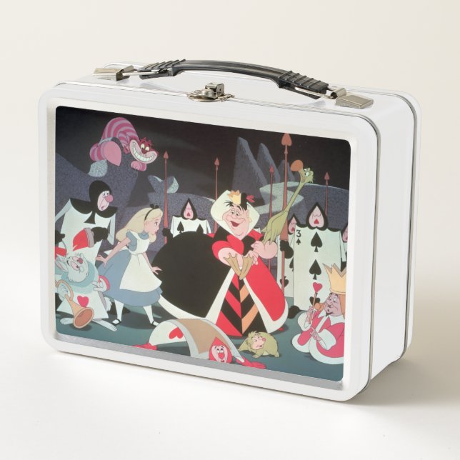 Queen of Hearts | Colorful Scene Metal Lunch Box (Front)