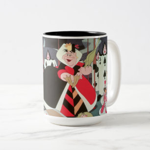 Queen of Hearts   Colorful Scene Two-Tone Coffee Mug