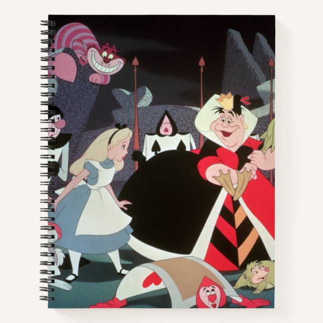 Queen of Hearts | Colourful Scene Notebook (Front)
