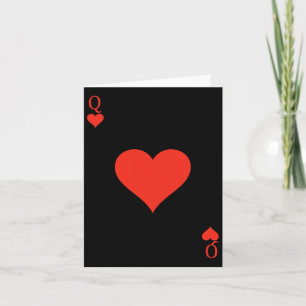 Queen Of Hearts Costume Deck De Cartes Jouer Carte