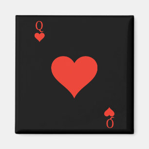 Queen Of Hearts Costume Deck Of Cards Playing Card Magnet