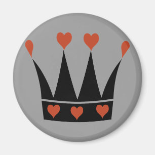 Queen of Hearts Crown Magnet