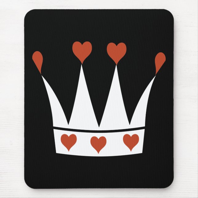 Queen of Hearts Crown Mouse Pad (Front)