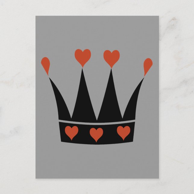 Queen of Hearts Crown Postcard (Front)