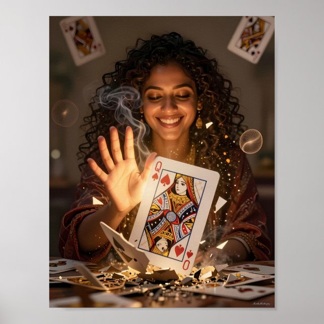 Queen of Hearts Enchanted Illusion Poster (Front)