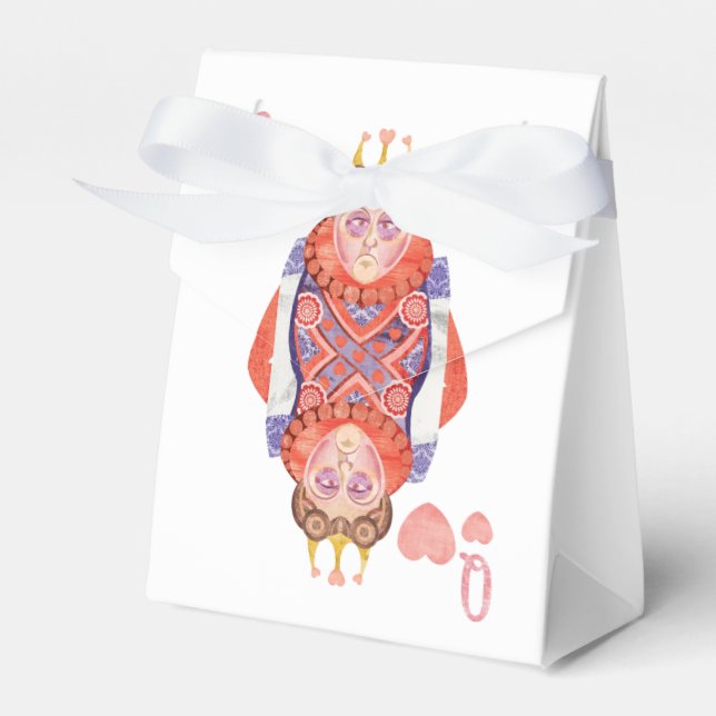 Queen of Hearts Favor Box (Front Side)