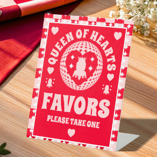 Queen Of Hearts Favours Bridal Shower Sign