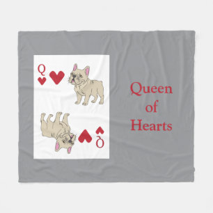 Queen of Hearts Fleece Blanket