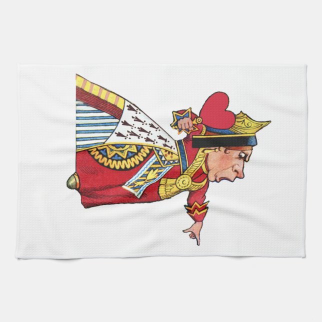 Queen of Hearts from Alice in Wonderland Kitchen Towel (Horizontal)