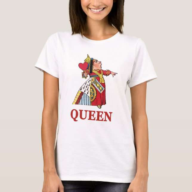 Queen of Hearts From Alice in Wonderland T-Shirt (Front)