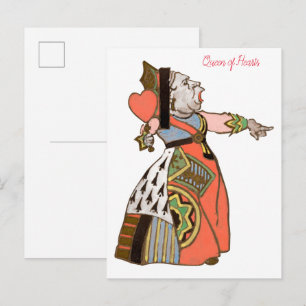 Queen of Hearts  from Alice’s in Wonderland  Postcard