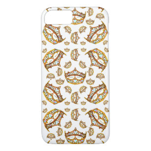 Queen of Hearts gold crowns and tiaras iphone case