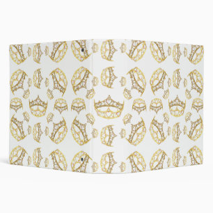 Queen of Hearts gold crowns tiaras binder